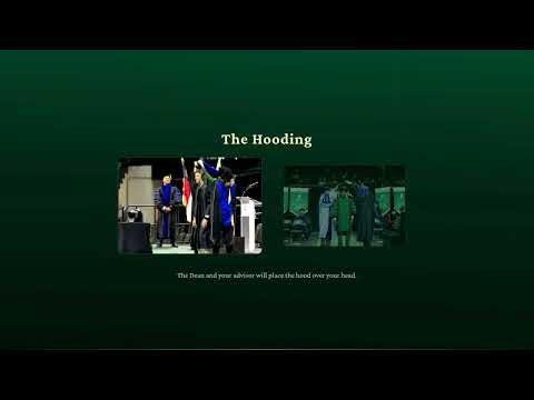 UNC Charlotte Doctotal Commencement Cermory Hooding Video 2