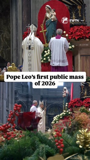 Pope Leo XIV celebrates his first public Mass of 2026 on the Solemnity of Mary, Mother of God, at the Vatican Basilica, telling believers that Mary reveals the “unarmed and disarming” face of God and inviting them to see the new year as an open journey of mercy and freedom. | Catholic News Agency