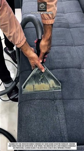 Cleaning Sofa Tool Innovation Using Vacuum Extraction For Deep Fabric Hygiene #innovation