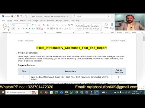 Excel_Introductory_Capstone1_Year_End_Report | excel Introductory Capstone1 Year End Report