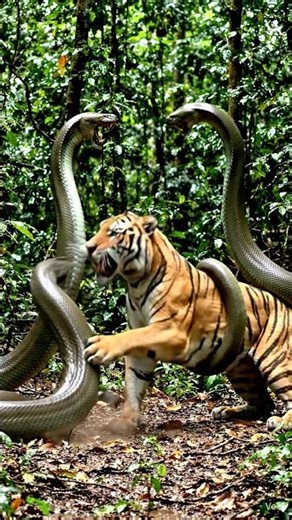 Tiger vs Anaconda