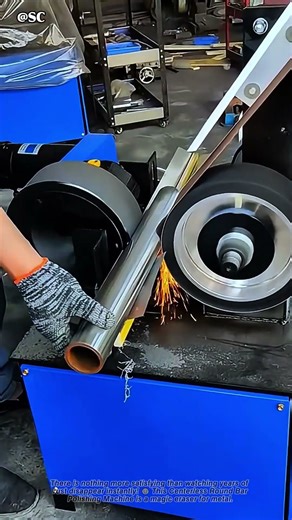 From RUSTY to MIRROR in Seconds! 😱✨ Centerless Polishing Machine Satisfying Transformation 💫