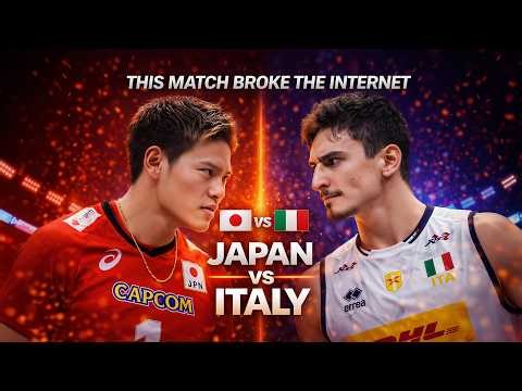 THIS MATCH BROKE THE INTERNET | Japan vs Italy Volleyball Battle