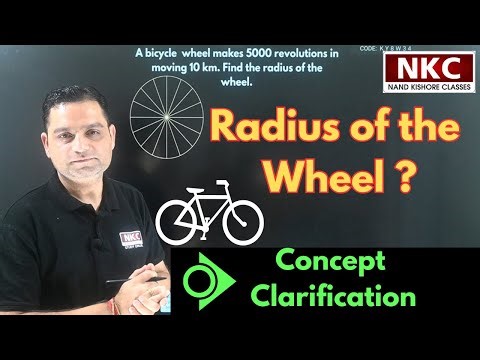 Interesting Bicycle Wheel Problem| Find Radius When Revolutions & Distance Are Given|Basic Concept