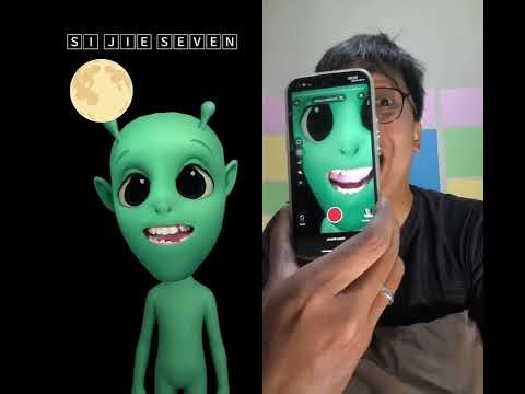 COVER MUSIC WITH FILTER #cartoon #alien #shortvideo