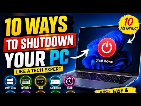 Shut Down Your PC Like a Tech Expert – 10 Methods