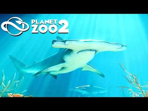 EPIC AQUARIUMS IN PLANET ZOO 2 - DAY 4 - Checking Out All the New Animals, Career Mode & Sandbox!