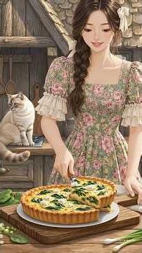 🌈🥧 Spinach & Feta Quiche 💚 #SpinachFetaQuiche #easyrecipe #homemadecooking #cozycooking