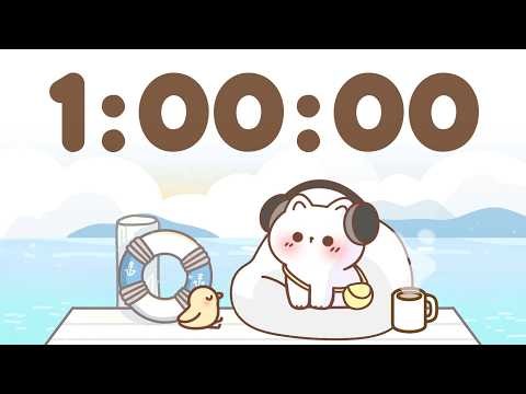 60 Minute Timer 🐱 1 Hour Study Timer for Classroom Focus