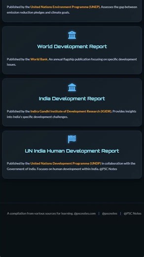 Human Development Reports HDRs: Themes and key findings