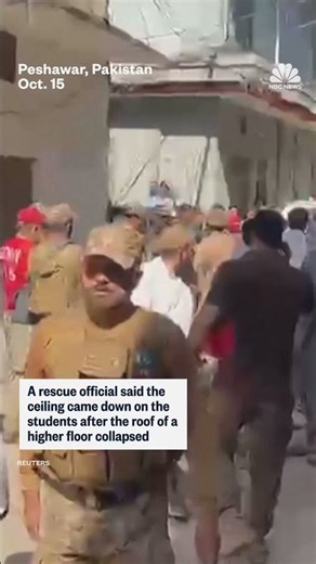 School roof collapse in Pakistan kills at least 27