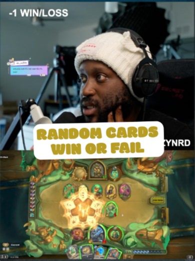 Hearthstone random deck challenge — chat picks my cards