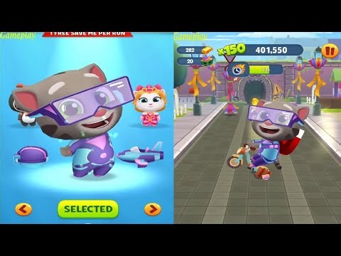 Talking Tom Gold Run NEW UPDATE PARTY PARADE New Character Gamer Tom Unlocked Gameplay HD