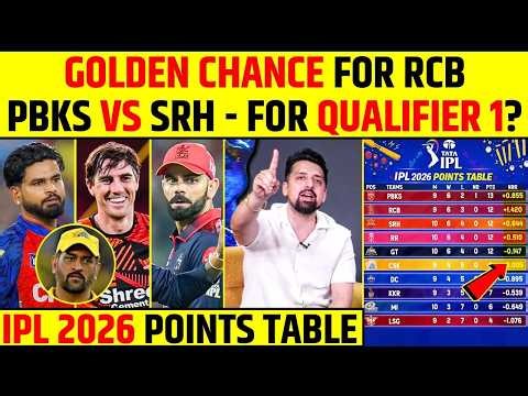 GOLDEN CHANCE FOR RCB 😱 | PBKS VS SRH - FOR QUALIFIER1? | IPL 2026 POINTS TABLE | #ipl2026
