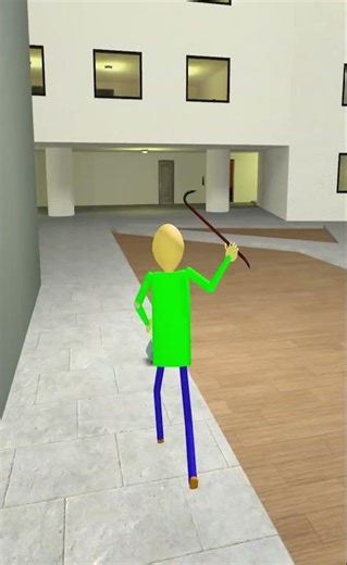 When Baldi Meet Nextbots Apple, Scary Face and Pou