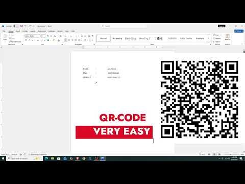 Microsoft Word Mein QR Code Kaise Banaye | Create QR Code in MS Word | Easy Method