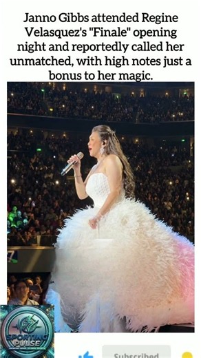 Janno Gibbs Praises Regine Velasquez's "Finale" Concert #RegineVelasquez #OPM
