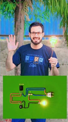 Automatic 220V Motion Sensor Light | Simple IR Switch DIY#DIYElectronics #MotionSensorLight