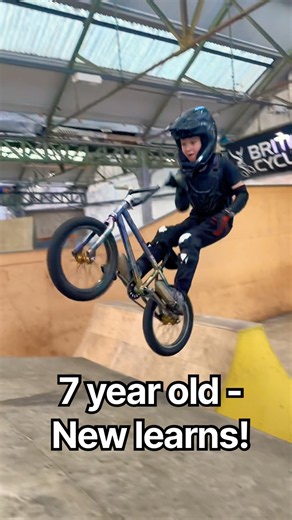 Learning BMX tricks! 🥹❤️ so happy!