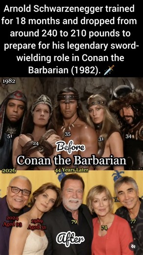 Arnold Schwarzenegger’s Shocking Transformation for Conan the Barbarian and the Real-Life Drama 🔥🗡️