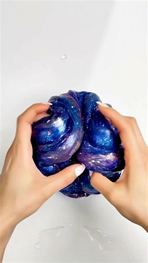 Cosmic Galaxy Slime ASMR 🌌✨ #asmr #slime #oddlysatisfying