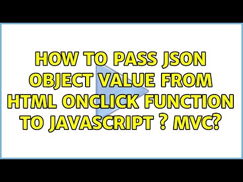 How to Pass JSON Object value From HTML Onclick function to JavaScript s MVC?