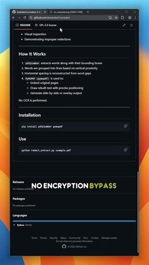 unredact: A tool that exposes poorly redacted PDFs.