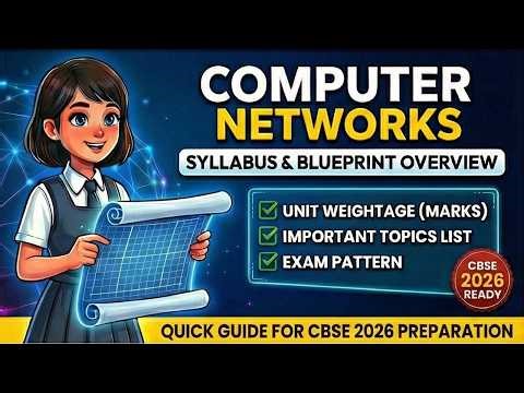 Computer Networks Blueprint & Syllabus overview | CBSE Class 12th Computer Science 2026