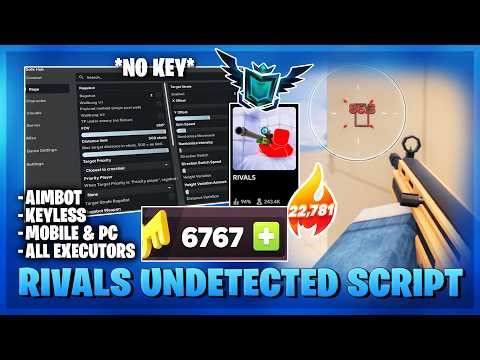 Rivals Script — NO KEY, Auto Farm, Aimbot, Silent Aim, Farm Keys, Farm Level, Farm Rank (BEST)