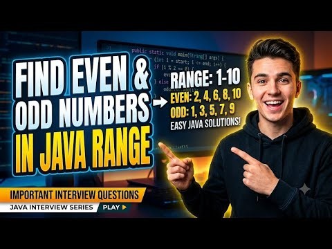 How to find even or odd numbers in java #importantquestions #importantinterviewquestions2026#fresher