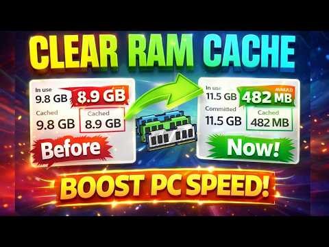How to clear ram cache windows 11 | How to clear ram cache in Windows 10 | Make computer faster