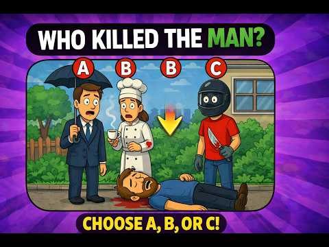Only 1% Can Solve This! Who Killed The Man? 🕵️‍♂️