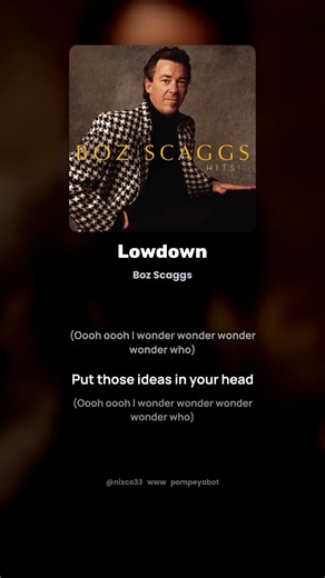 Lowdown - Boz Scaggs (Letra/Lyrics) #shorts