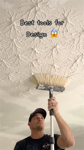 Drywall Creating a Stomp CeilingTexture With a Brush #Drywall #shorts