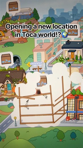 Opening a new FREE location in Toca world!🌍💗 #tocaboca #tocalifeworld #free