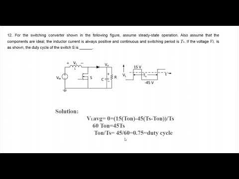 GATE Power Electronics Questions 12 &13