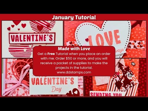 January Card Tutorial | Made with Love Suite | Stampin’ Up!