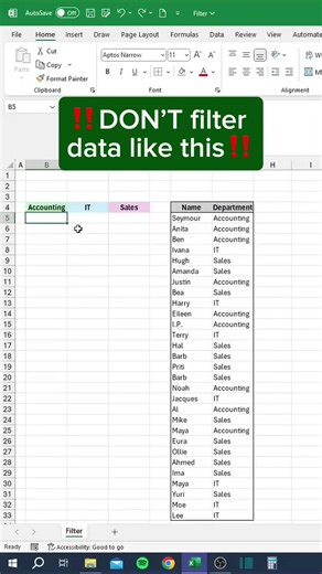 Excel's Hidden FILTER Function Explained