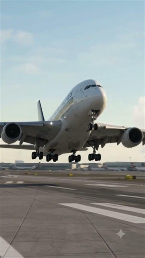 Watch the Singapore Airlines Superjumbo Lift Off | 4K Plane Spotting #shorts