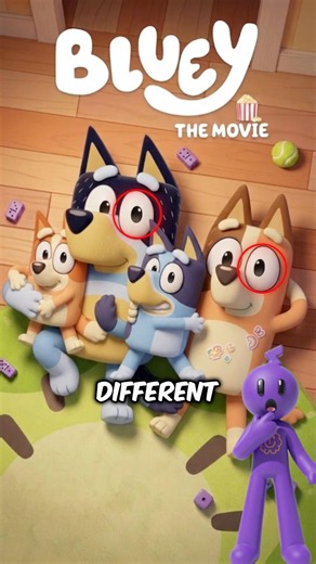 Something looks seriously different in the new Bluey Movie!😮 #shorts