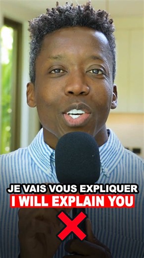 Les francophones 👋🏾 “Je vais vous expliquer” n’est pas ❌ “I will explain you”. Explication👇🏾 En anglais, “explain” ne prend pas de complément de personne direct. On ne peut pas dire