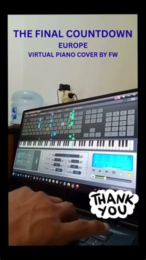 THE FINAL COUNTDOWN - EUROPE (VIRTUAL PIANO COVER BY FW) #Shorts #Subcribe #ShortsFeed #music