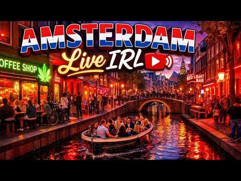 🔴LIVE AMSTERDAM | Coffeeshops 🍃 | Sunny Afternoon Vibes | IRL 🇳🇱