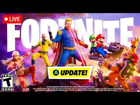 *NEW* FORTNITE HUGE UPDATE OUT RIGHT NOW!! NEW LIVE EVENT, NEW SEASON 3 LEAKS, MORE! (Fortnite LIVE)