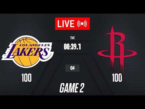 NBA LIVE! Los Angeles Lakers vs Houston Rockets GAME 2 | April 22, 2026 | NBA 2K26 PS5 GAMEPLAY