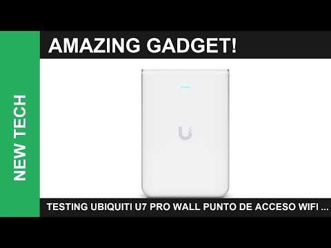 Testing Ubiquiti U7 Pro Wall Punto de Acceso WiFi 7 PoE Bl A Full Professional Report
