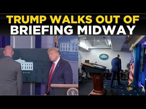 US NEWS LIVE: White House In Chaos As Trump Abruptly Walks Out Of Press Briefing Midway