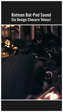 Batman Bat-Pod Sound Ela Design Chesaro Telusu! #christophernolan #batpod #darkknight #viralshorts