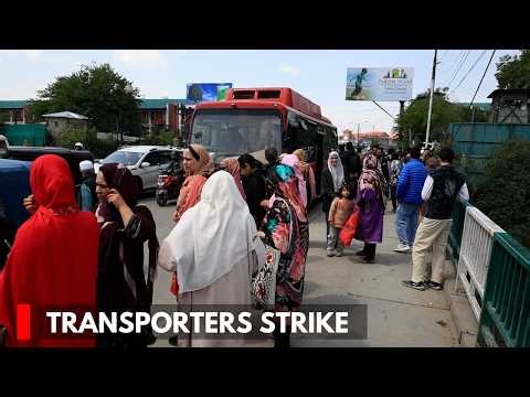 Srinagar: Transporters Strike Leaves Commuters Stranded
