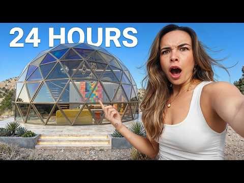 I Lived in a GLASS BUBBLE for 24 Hours